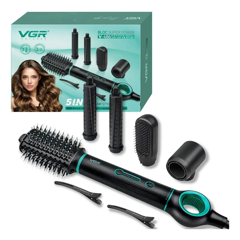 سشوار و حالت‌دهنده 5 کاره وی جی آر مدل VGR V-486 Professional 5in1